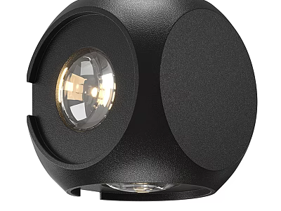 Sleek Black Modern Downlight Spotlight Fixture With Dimmable LED Light For Indoor Home Decor 3d model