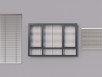 Modern blinds venetian blinds combination 3d model