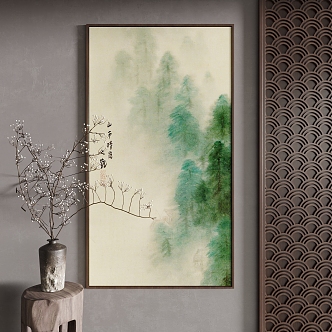 New Chinese Decorative Painting 3d model