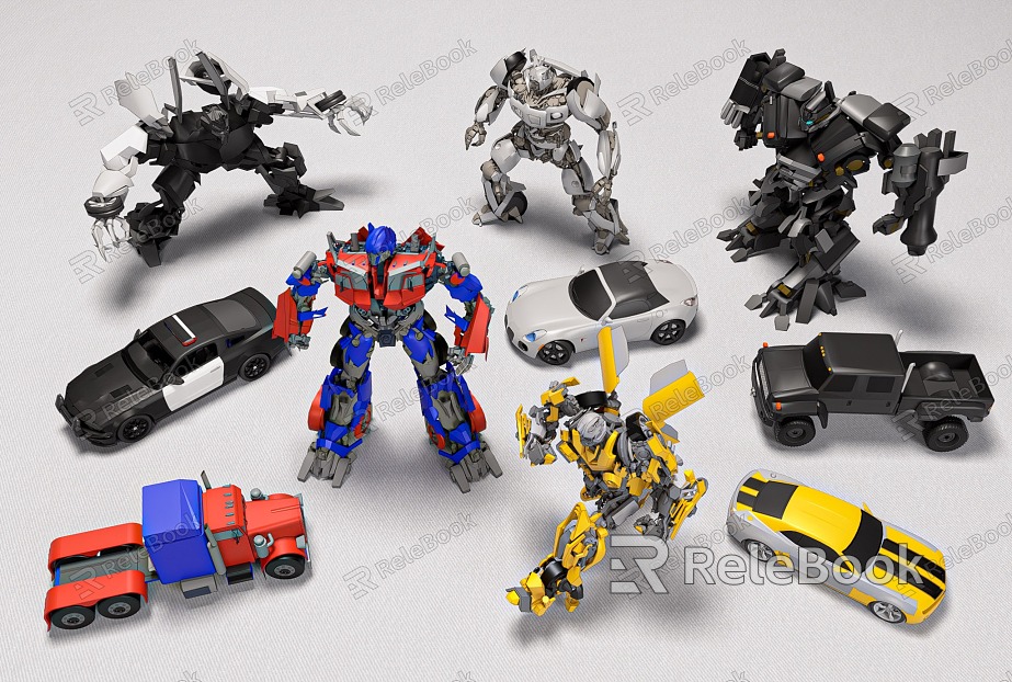 Modern Robot Toy Robot Cartoon Robot Transformers Toy Car model