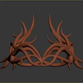 Unique Red Thorn Crown Headpiece Fashion Accessory for Stylish Outfits