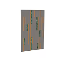 Modern Gray Background Wall With Orange Lines And Green Accents Design