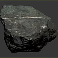 Natural Blue Green Gray Stone Texture On Wooden Surface With Reflective Finish