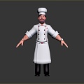 Man Chef Male Handsome Male Young Junior Male Character Boy 3d model