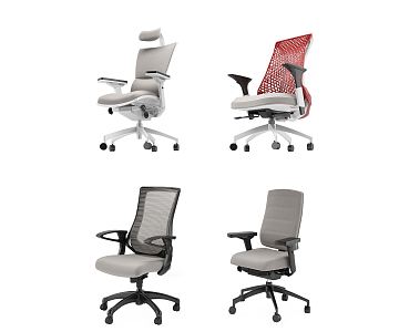 Modern Office Chair Office Swivel Chair Staff Chair 3d model