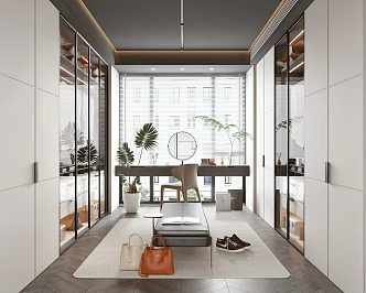 Modern Cloakroom 3d model