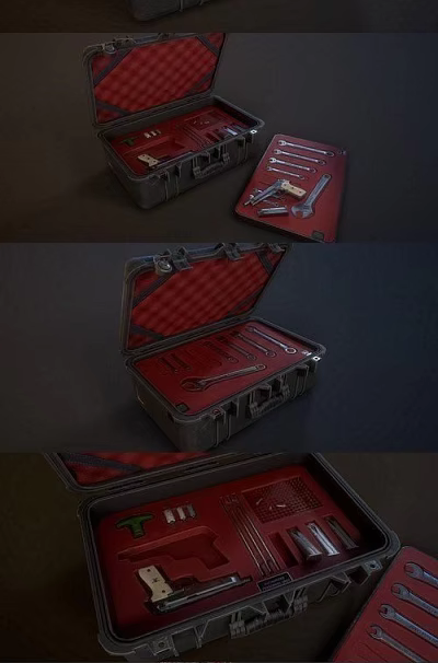 Modern Toolbox 3d model Modern Toolbox 3d model