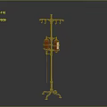 IV Stand With Red IV Bags In Medical Setting Featuring Metal Frame And Hooks