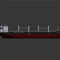 Modern Cargo Ship Bulk Carrier Bulk Carrier Bulk Carrier 3d model