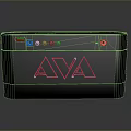 Gray AVA Electronic Device With USB Port Green Red Indicator Lights And Buttons