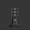 Industrial Equipment Tower Structure Featuring Metal Framework Multiple Platforms and Base
