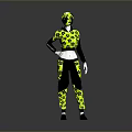Yellow And Black Patterned Sporty Outfit With Hooded Top And Track Pants