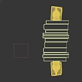 Colorful Books Neatly Arranged With Green Camel Bookends On Shelf