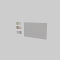 Textured Wall Components With Brown And Gray Interlocking Panels Design 3d model
