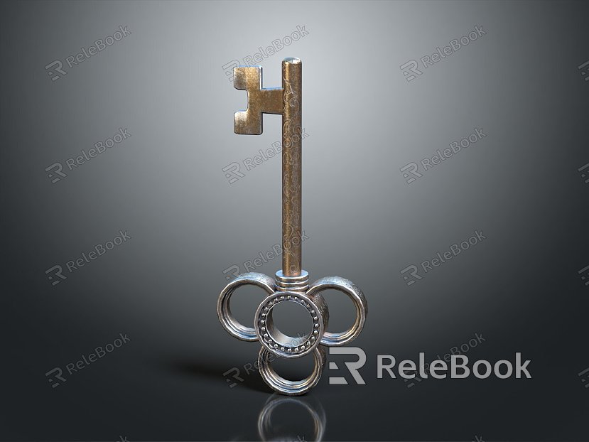 Key Door Key Gold Key Silver Key Ancient Key Cartoon Key Animation Key Realistic model