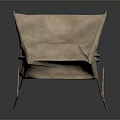 Ancient Camping Tent with Canvas Cover and Wooden Support Frames