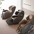 Modern Luxury Massage Chairs In Brown Gray Leather For Living Room Relaxation