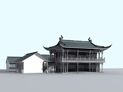 Chinese ancient building 3d model