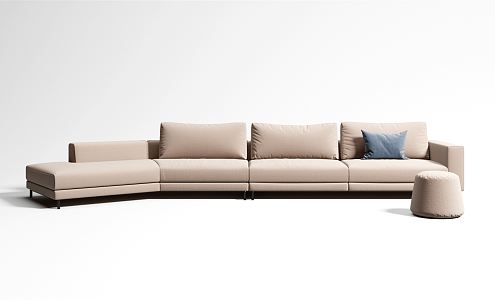 Modern Combination Sofa Multiplayer Sofa 3d model