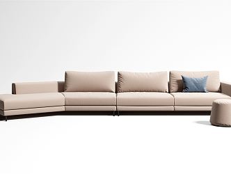 Modern Combination Sofa Multiplayer Sofa 3d model