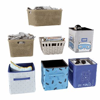 Nordic Storage Basket Storage Box Storage Box Clothes Storage 3d model