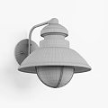 Black Wall Lamp with Dome Shade and Transparent Glass Cover Vintage Industrial Style