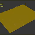 Modern Factory Large Factory 3d model