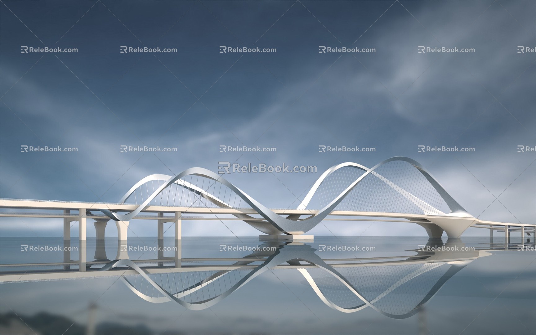 The Modern Bridge 3d model