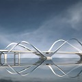 The Modern Bridge 3d model