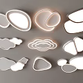 Ceiling lamp cloud-shaped ceiling lamp triangular ceiling lamp geometric ultra-thin bedroom living room simple 3d model
