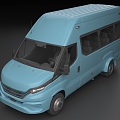 Van Bus Commercial Vehicle Truck 3d model