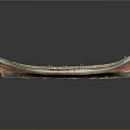 Traditional Wooden Boat Structure As Water Transportation Vehicle With Classic Design