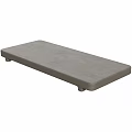 Gray Rectangular Platform With Four Small Legs And Smooth Flat Surface 3d model