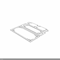 White Decorative Frame Components With Intricate Ornate Patterns On Black Background