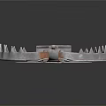 Heavy Duty Metal Animal Trap With Serrated Edges And Spring Mechanism
