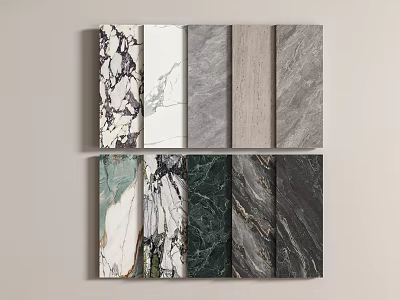 Modern Stone Marble Rock Slab Stone Wall Panel Luxury Stone Tile Background Wall 3d model