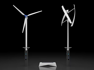 Modern generator clean energy device 3d model