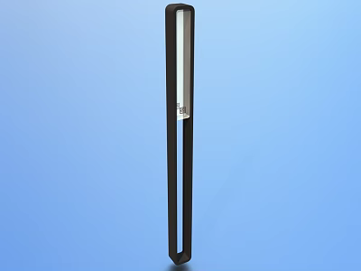 Modern Sleek Black Outdoor Light With Linear Design For Exterior Garden Pathway 3d model