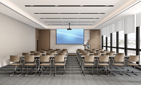 Conference Training Room 3d model