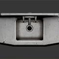 Classic White Ceramic Sink with Chrome Faucet for Home Bathroom Use