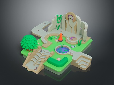 Game Environment Game Scene Fairy Tale Scene Fairy Tale Magic Scene Magic Item Fantasy Scene 3d model