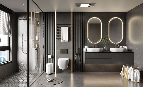 Modern toilet 3d model