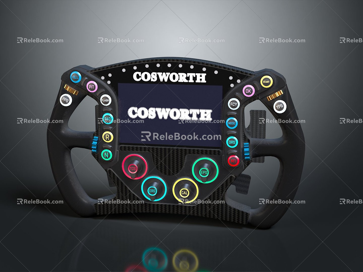 Hyundai steering wheel sci-fi steering wheel Cosworth steering wheel car steering wheel 3d model