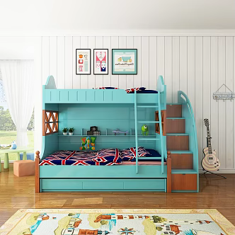 Mediterranean Bed Children's Bed 3d model