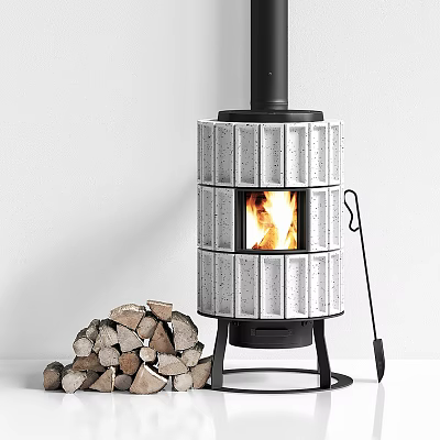 Modern Fireplace 3d model