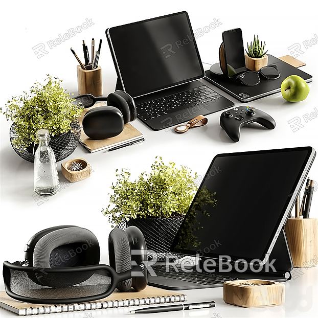 Modern Laptop Office Computer model