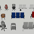 Different Styles Of Modern Office Chairs With Ergonomic Designs And Comfortable Backrests
