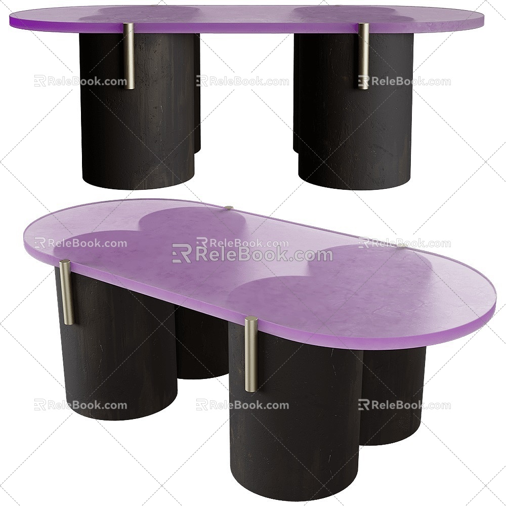 messier household tea table 18 3d model