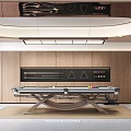 Modern Billiard Room Interior Design With Wooden Walls And Ceiling Lighting