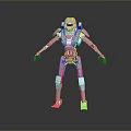 Robot Assistant Small Robot Butler Robot Butler Figure Game Figure 3d model
